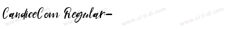 CandiceCom Regular字体转换